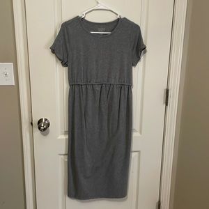 Grey maternity dress